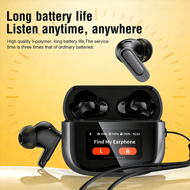 Lenovo New TWS Smart Digital Bluetooth Earphones In Ear ANC Noise Reduction Long Range Wireless Earphones With Mic Touch Screen view 6
