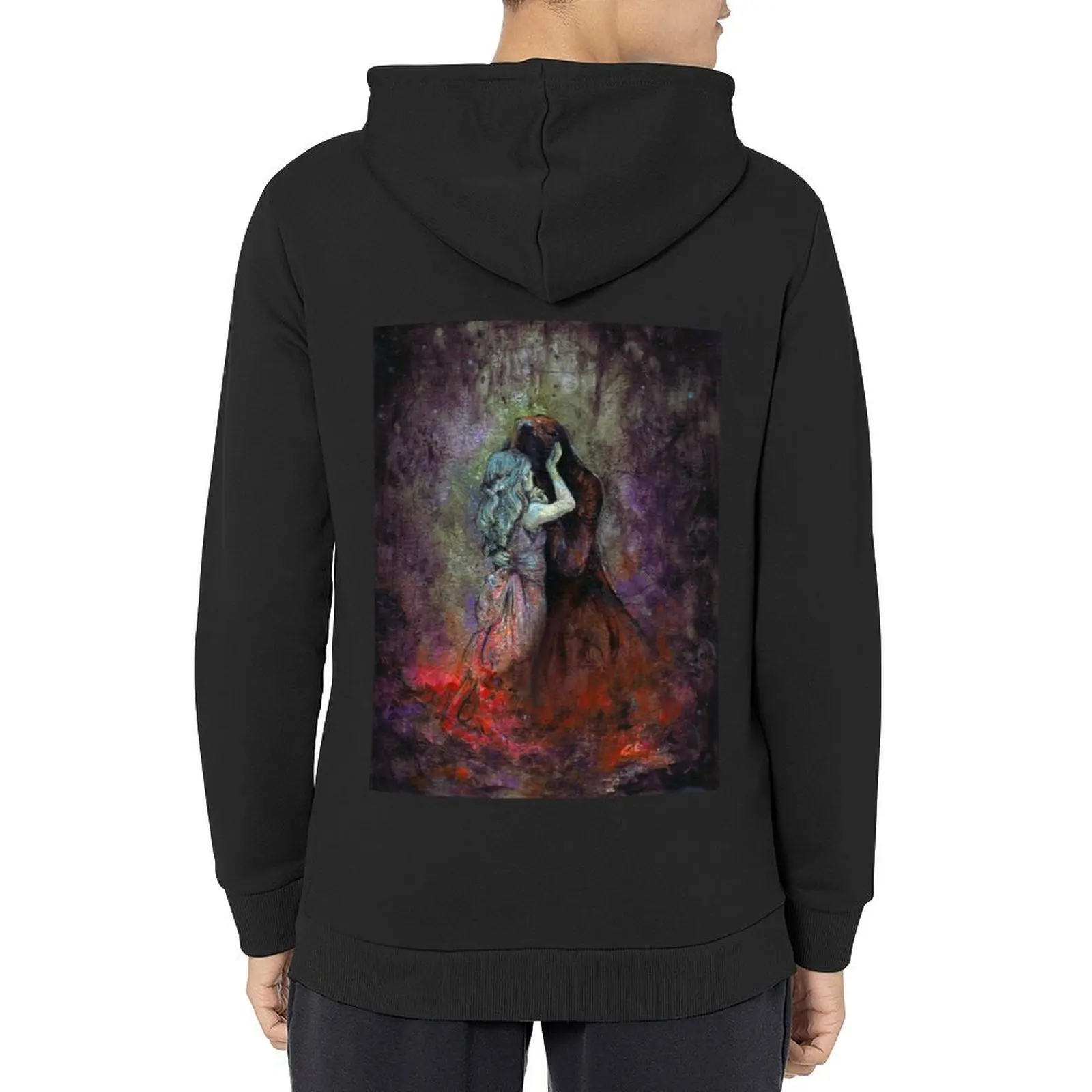 

Hades and Persephone Underworld Romance Illustration Hoodie winter clothes men clothes new hooded tee