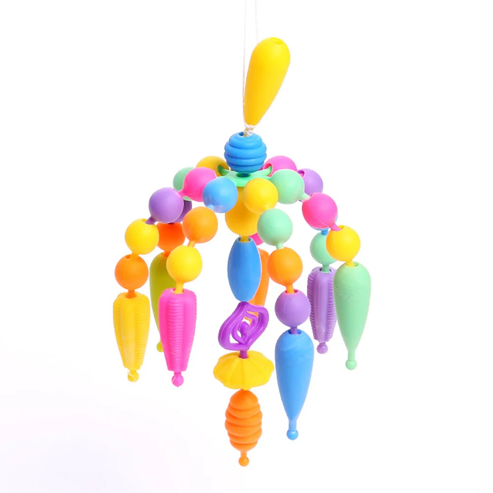 485 pçs diy contas para fazer jóias kit de artesanato sem fio crianças artesanal colar pulseira conjunto cores misturadas padrões