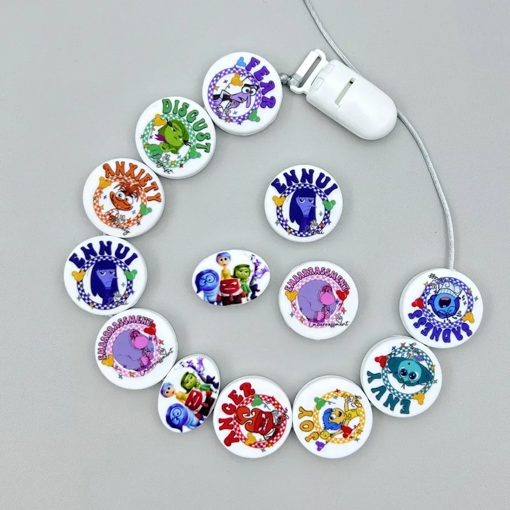 10Pc Diy Binnenstebuiten Siliconen Kralen Tepel Ketting Kraal Kraal Sieraden Accessoires Focale Kraal Food Grade Siliconen Voor Baby Speelgoed