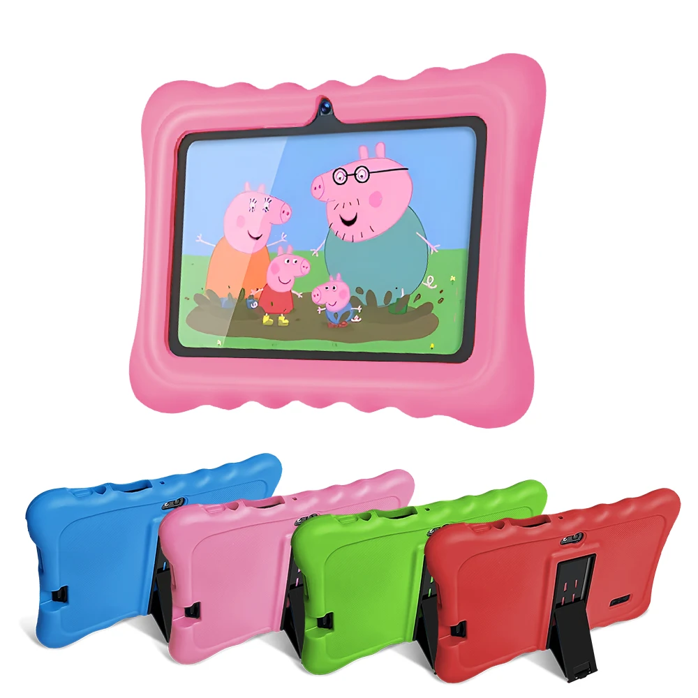 Tablette PC éducative pour enfants, 7 pouces, Façades Core, 4 Go de RAM, 64 Go, Dean, Android 9.0, tablette d'apprentissage pour enfants