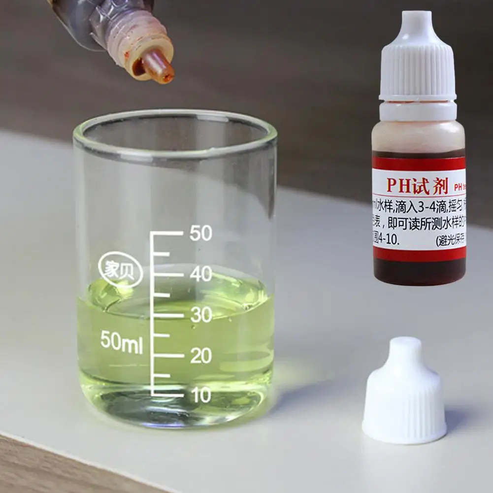 10ml PH Water Test Solution Multipurpose Water Tester Paper High Precision Easy Detection Laboratories Aquarium Pool Accessorie