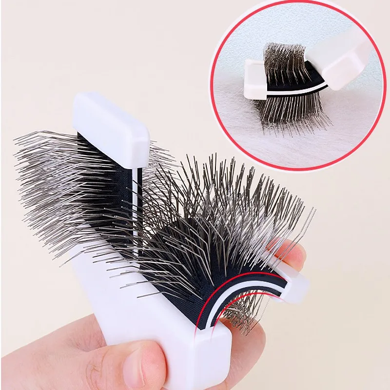 

Dog Comb Double-sided Dogs Brush Massage Cat Hair Comb Dog Grooming Brush Soft Combs for Dogs Hair Knot Cleaning Pet Products