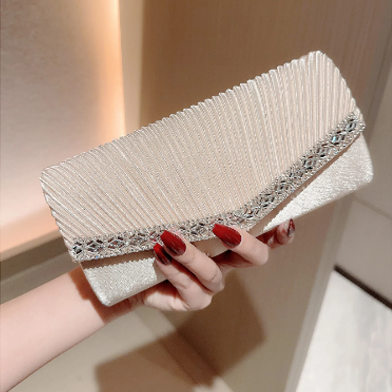 Fashion Chain Shoulder Bags Wedding Party Purse Ladies Luxury Evening Bags Sequins Clutches Women Glitter Banquet Handbags