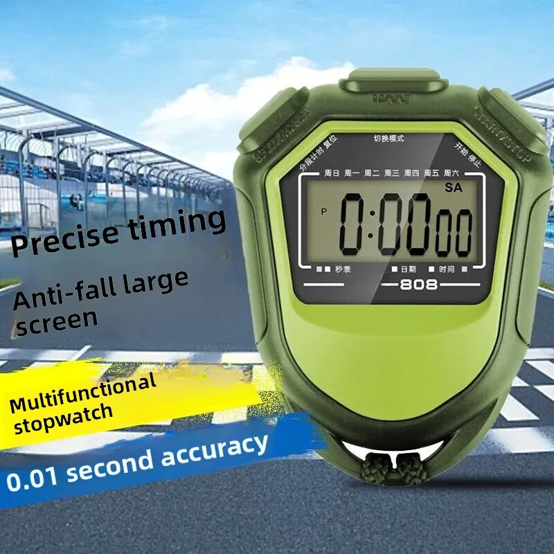 Multifunctional Electronic Digital Sports Stopwatch Waterproof Timer Game Training Stopwatch Sports Coaches Referees Calculator