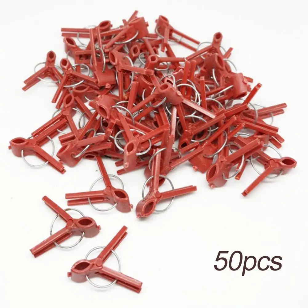50Pcs Plant Grafting Clip Vegetable Fixed Garden Tools Anti-fall Clamp Plant Support Clips for Cucumber Eggplant Watermelon