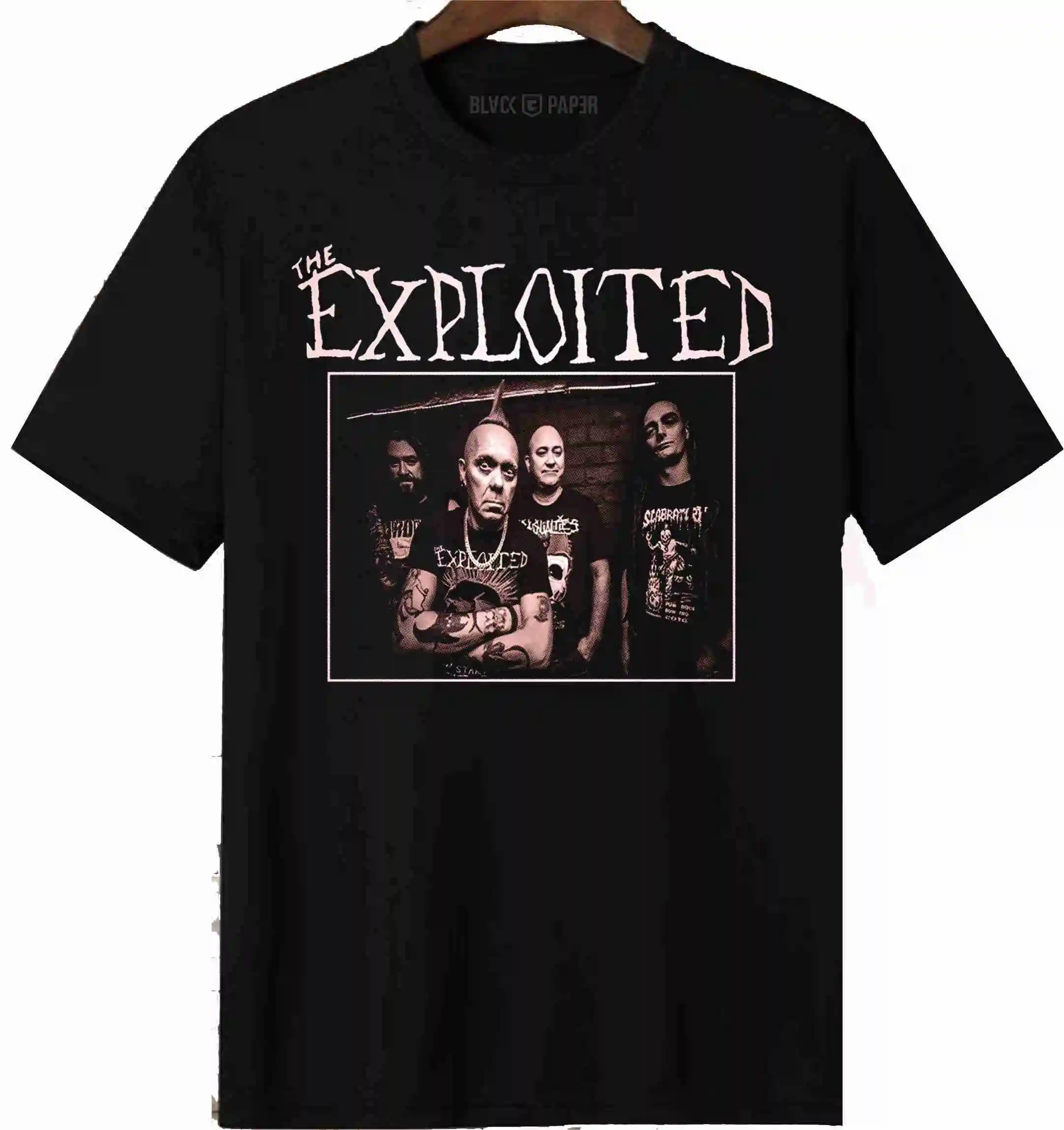 

Футболка THE EXPLOITED Kaos Musik Band Punk Rock UKПовседневные модные и удобные рубашки с короткими рукавами для мужчин на улице