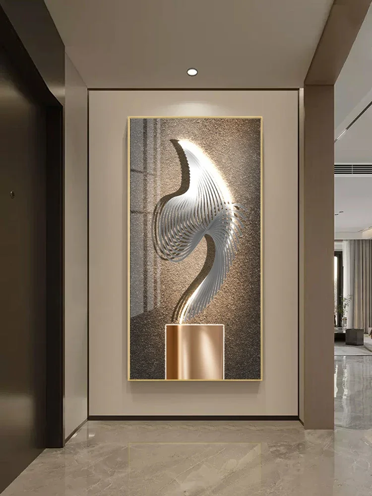 Nordic Creative Led Wall Lamp Decoration Abstract Style Mural Home Light Bedroom Study Living Room Dining Room Hanging Painting