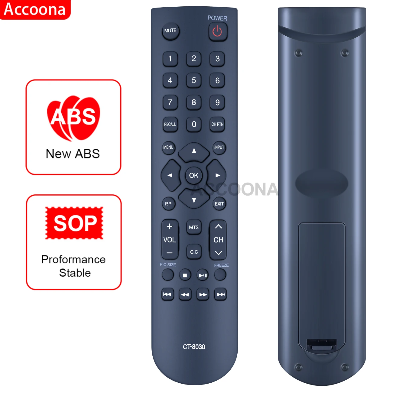 

CT-8030 remote control for toshiba tv