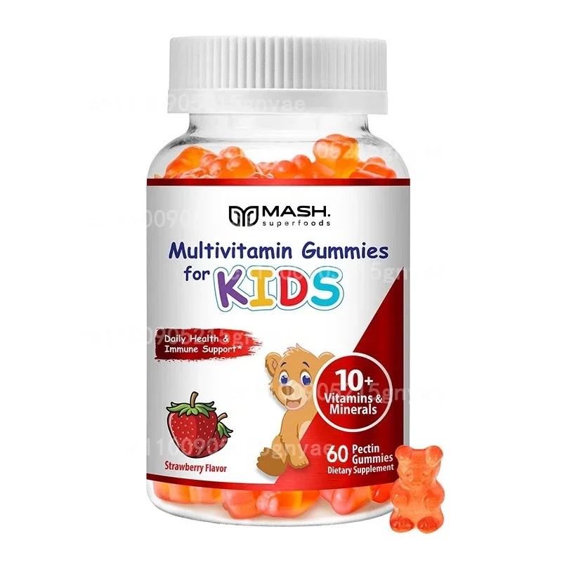 

Children's Chewable Gummies – Real Fruit, Vitamins B12, C, D3 Non-GMO, Vegetarian 60 Gummies