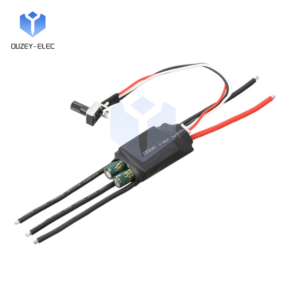 DC 7~24V Motor Speed Controller BLDC Brushless DC Motor Driver 3-Phase DC Brushless Hall-less Driver with Potentiometer Switch