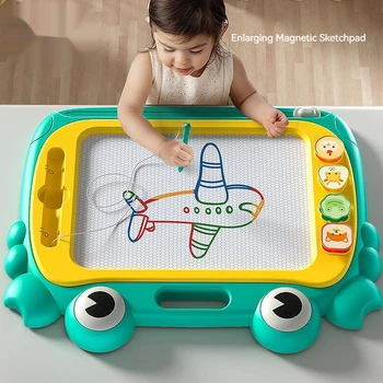 Children's magnetic drawing board drawing board toy house Graffiti board baby's writing board magnetic color painting frame