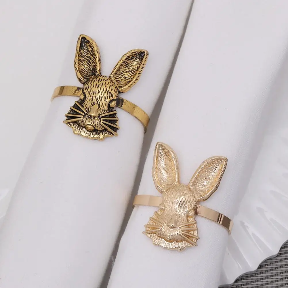 Rabbit Napkin Ring Multipurpose Napkin Ring High Hardness Decorative  Unique Colorful Easter Rabbit Napkin Ring Table Decor