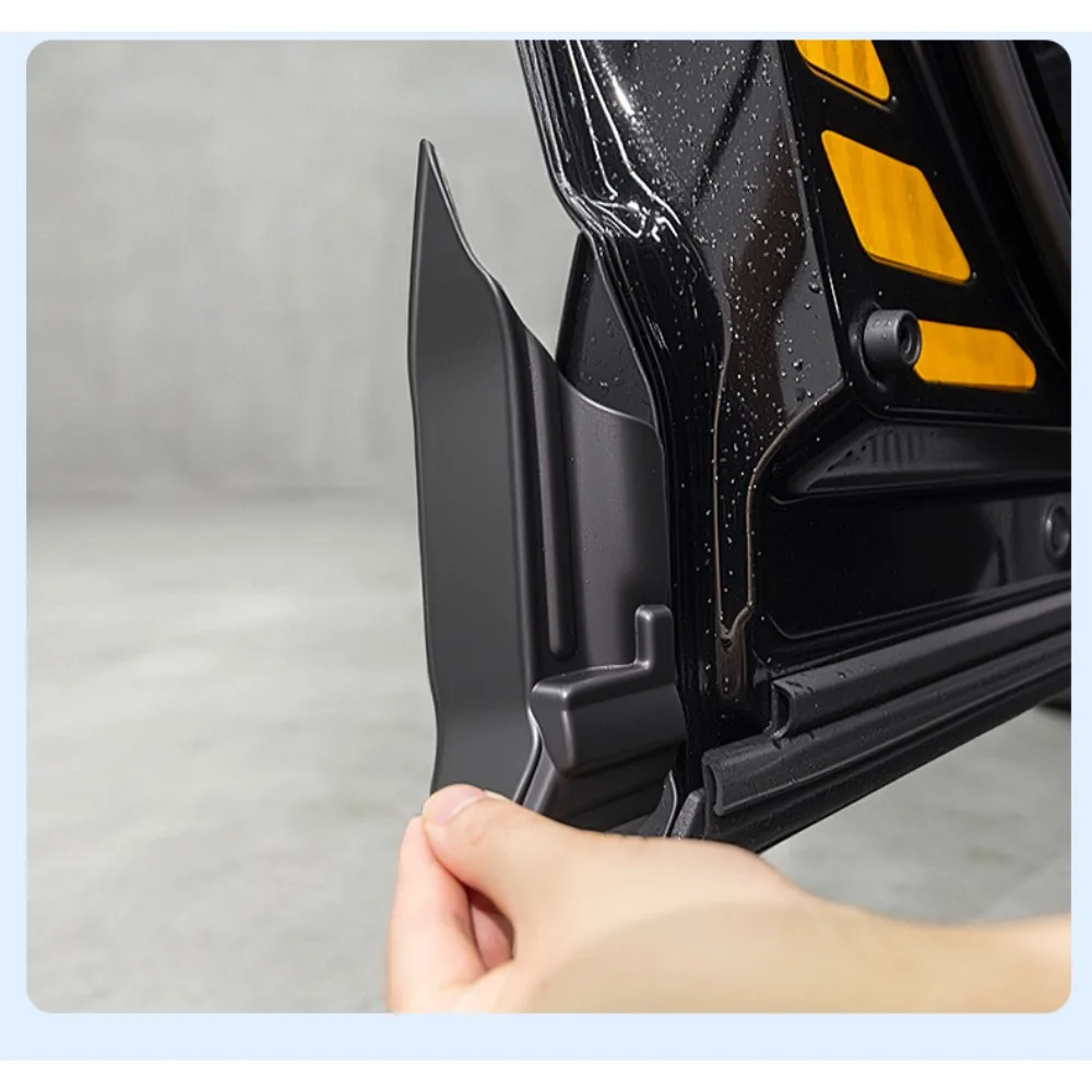 Für Toyota RAV4 2026-2028 Vordertür-Eckdichtungsabdeckung ABS Schwarz Schutzleiste 2 Stück Auto-Außenaccessoires Plus – Detail 11