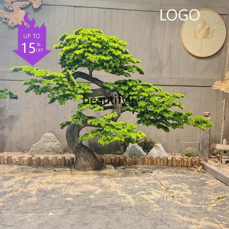 P Simulation welcome Chinese pine green pine modeling tree landscape indoor landscaping fake tree