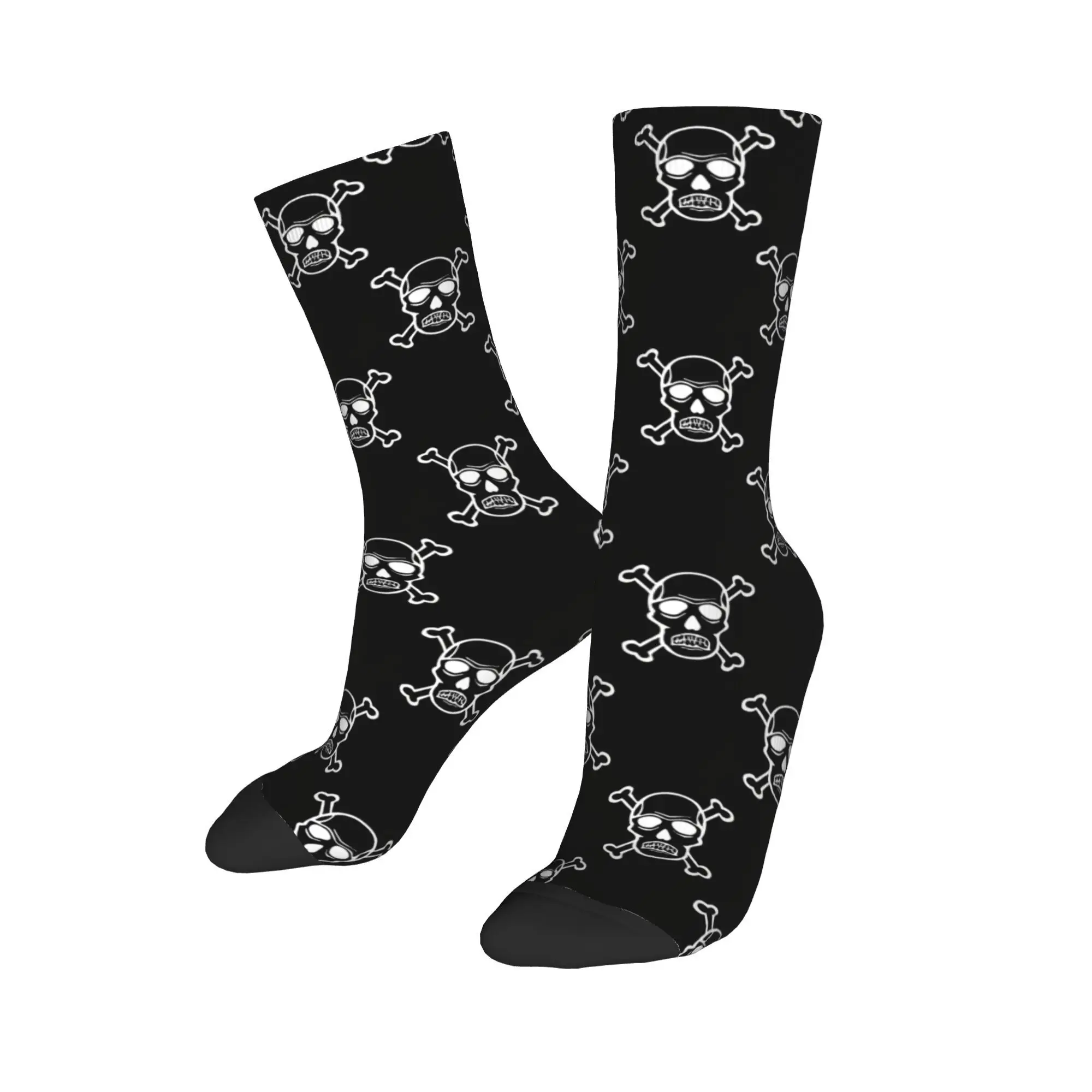 هالوين الجمجمة العظام (2) جوارب تصميم الترفيه الجوارب الربيع المضادة للانزلاق الجوارب الكبار الرجال تشغيل الرياضة الجوارب الناعمة الدافئة