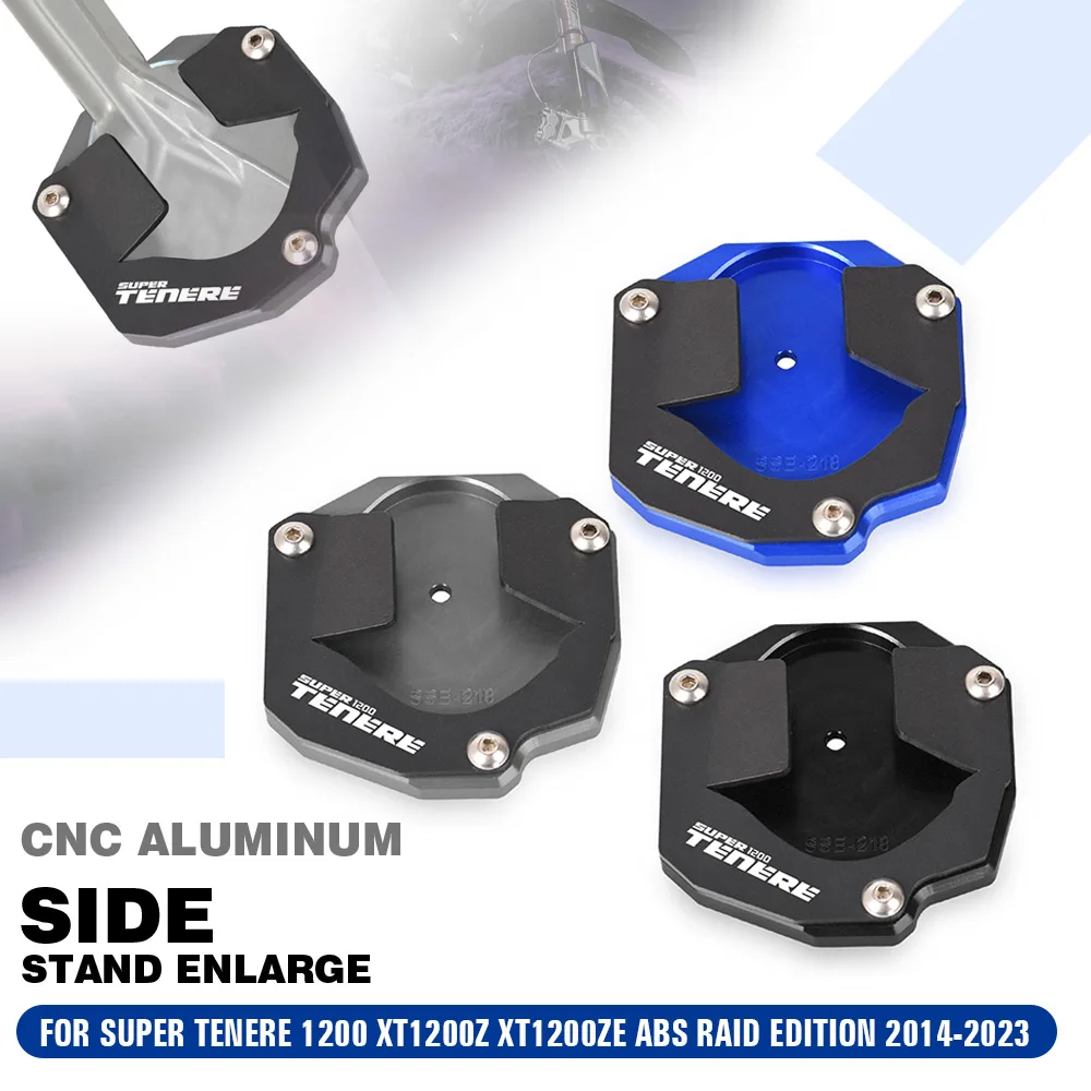 

Stand Enlarger Plate Pad For Yamaha Super Tenere 1200 XT1200Z XT1200ZE ABS Raid Edition 2014-2023 Kickstand Extension Foot Side