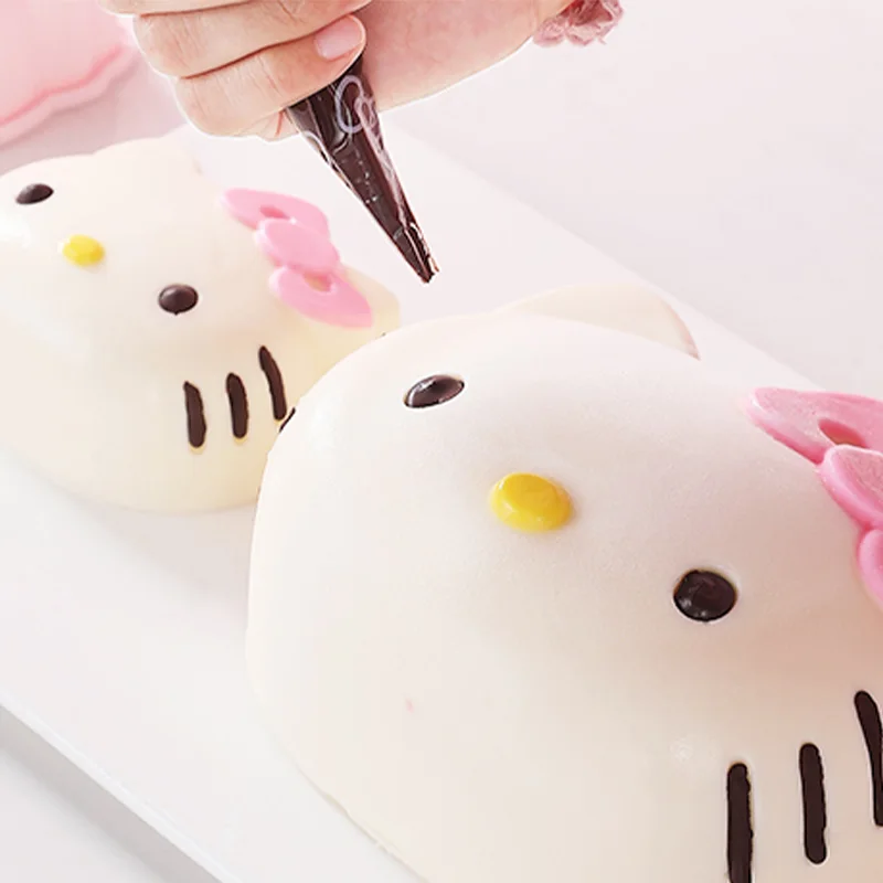 Sanrio Kawaii Hello Kitty Silicone Cake Molds Anime Cartoon Sweet Fashionable Exquisite Good Looking Pudding Mousse Baking Tools