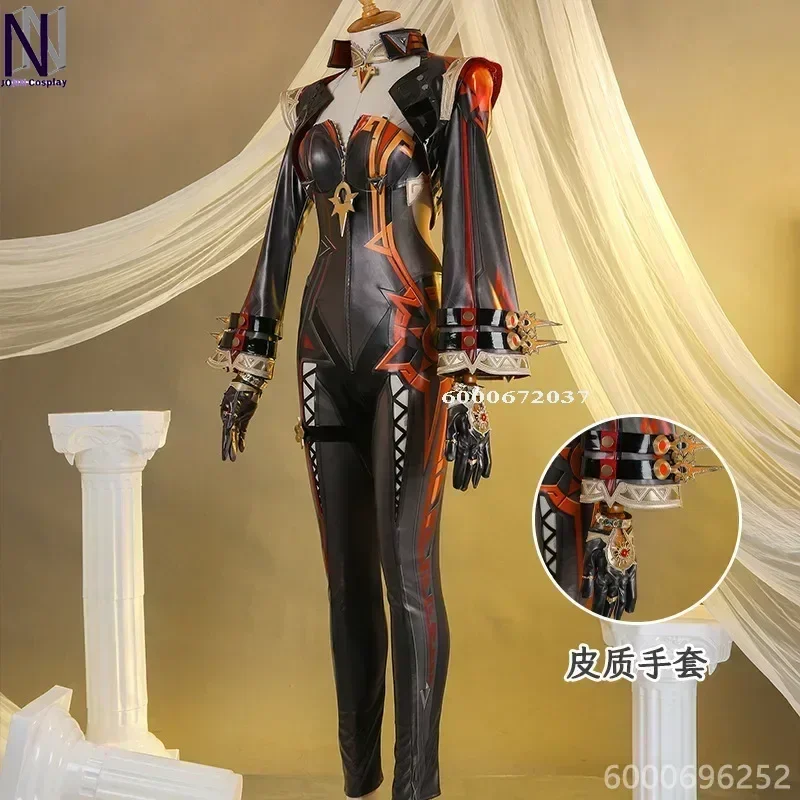 Genshin Impact Mavuika Pyro Archon Game Suit Sexy Jumpsuits Uniform Cosplay Costume Halloween Party Outfit Women XS-XXL Hot Y^0!