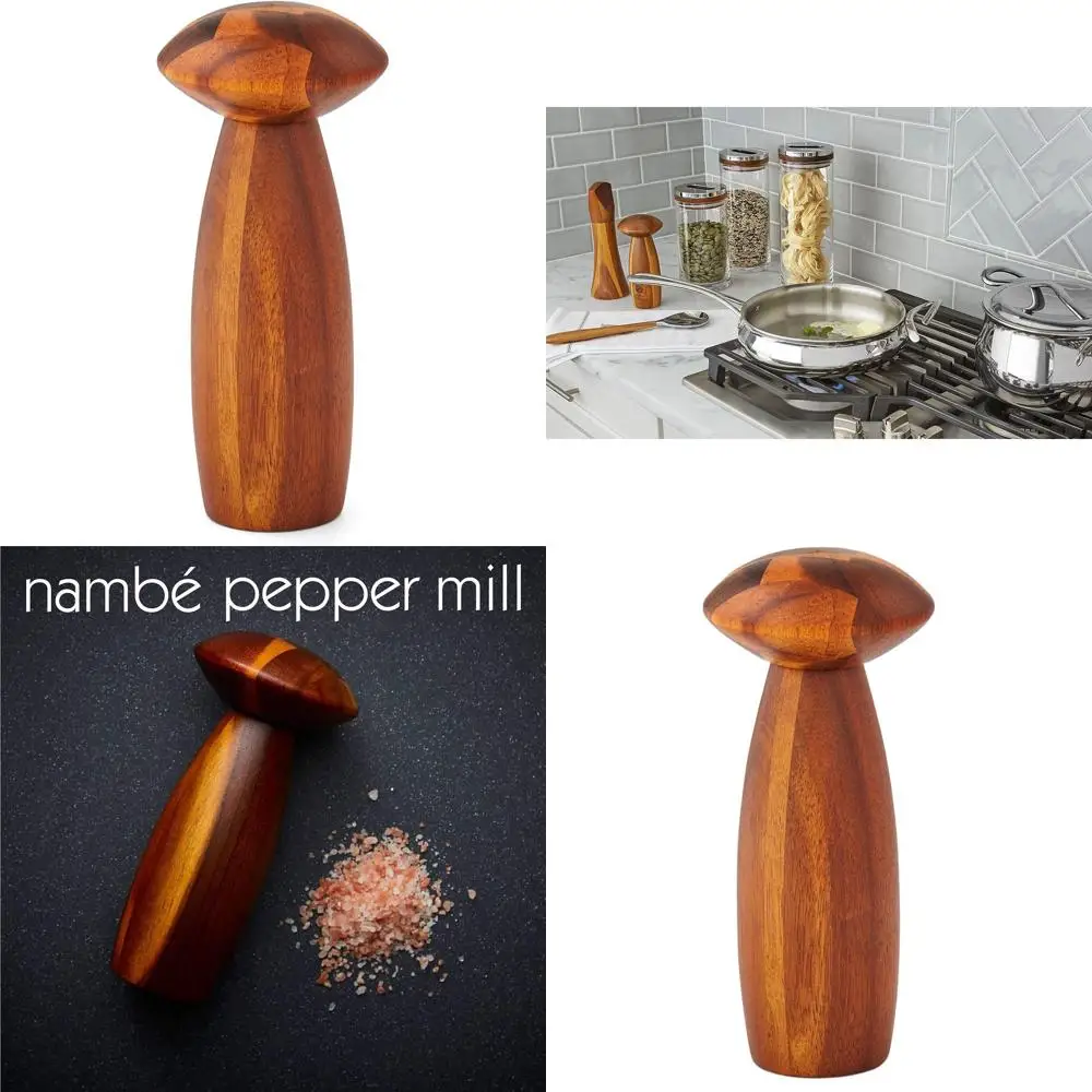 

Мельница для перца из акации с керамическим механизмом – Декоративный кухонный аксессуар для повседневного использования