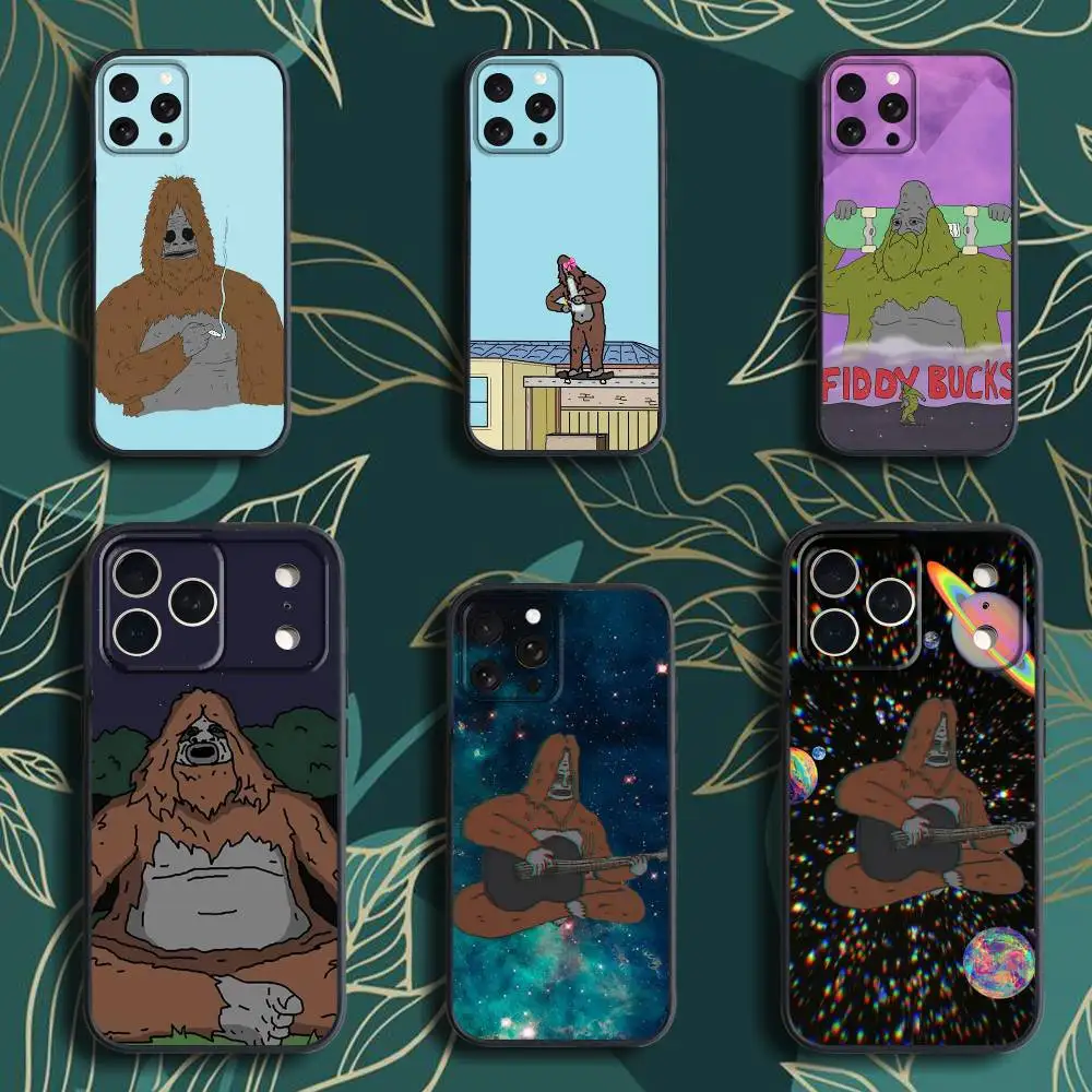 

Sassy The S-Sasquatch Phone Case For iPhone 17,16,15,14,13,12,Pro,Max,Plus,E,SE4,Air,Mini Black Soft Box