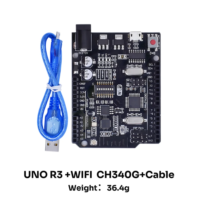 Variant: UNO R3 Black-Cable