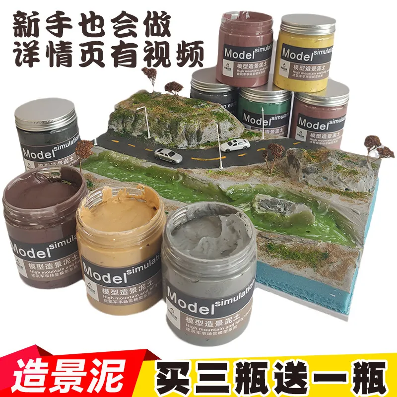 Mountain Soil Landscape Clay Architecture Military Sand Table Model Scene DIY Handmade Materials Terrain Soldier Platform