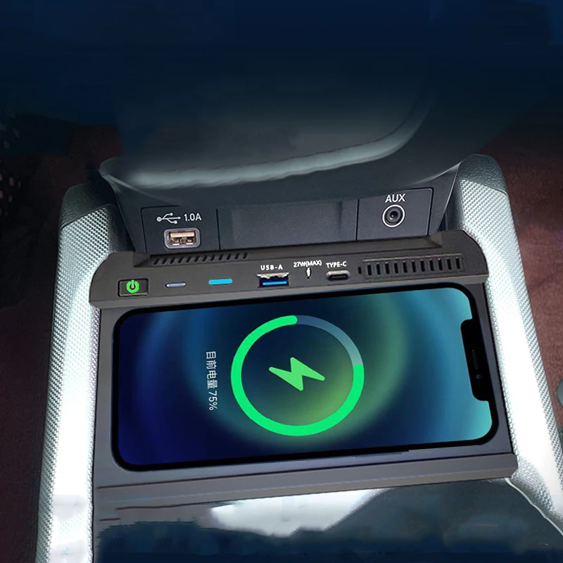 

Для Honda CRV CR-V 2021 2022 2023, автомобильное беспроводное зарядное устройство с левым рулем, быстрое зарядное устройство для телефона, держатель для зарядки, аксессуары