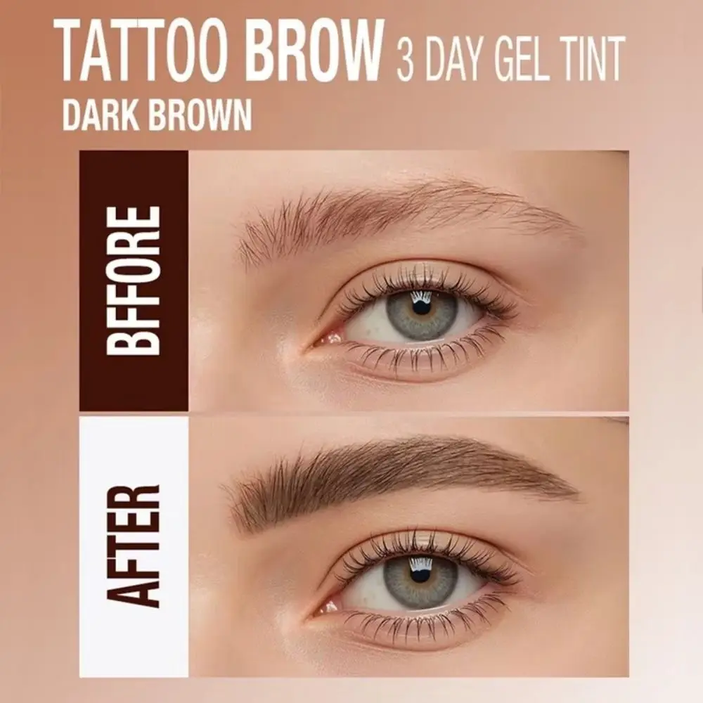 Semi-Permanent Peel Off Eyebrow Gel Tint Transfer-Proof Waterproof Eyebrow Cream Long Lasting Eye Cosmetics