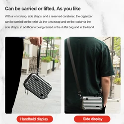 Carrying Bag Waterproof Organizer Bag Shockproof Clutch Mobile Phone Gimbal Protection Box Travel and Home for Insta360 Flow Kit