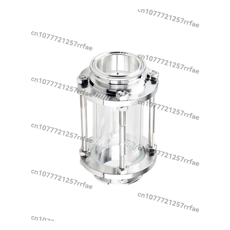 

Quick-loading glass pipe sight glass 304 stainless steel sanitary grade 316 clamp type straight-through quick-contac