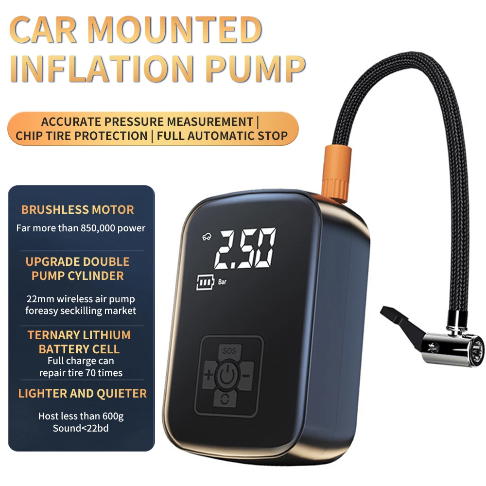 NEW Car Air Pump Wireless Intelligent Digital Display Tire Gases Machines for Motorcycle Bicycle Boat AUTO Tyre Balls Inflatable