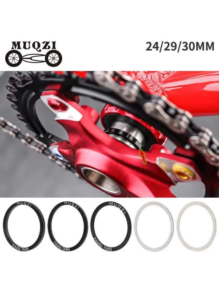 AliExpress NONE 6 Pcs Bike Bicycle Bottom Bracket Crankset Washer 24/29/30mm For BB86/91/92/PF30/BB30 Crank-Crankset Bottom Spacer Cycling Part
