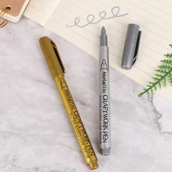 Point Pen Marker Acrylic Paint Highlights Metallic Permanent Marker Gold Silver Epoxy Resin Drawing Pen Gold Leafing