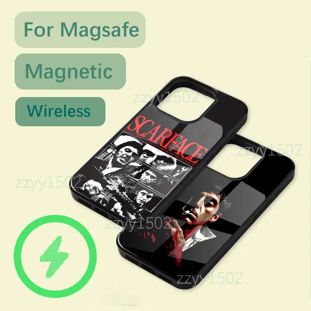 

S-Scarface The World Is Yours Phone Case For iPhone 17,16,15,14,13,12,11,Pro,Max,Plus,Mini,SE4,E Magsafe Wireless Charging