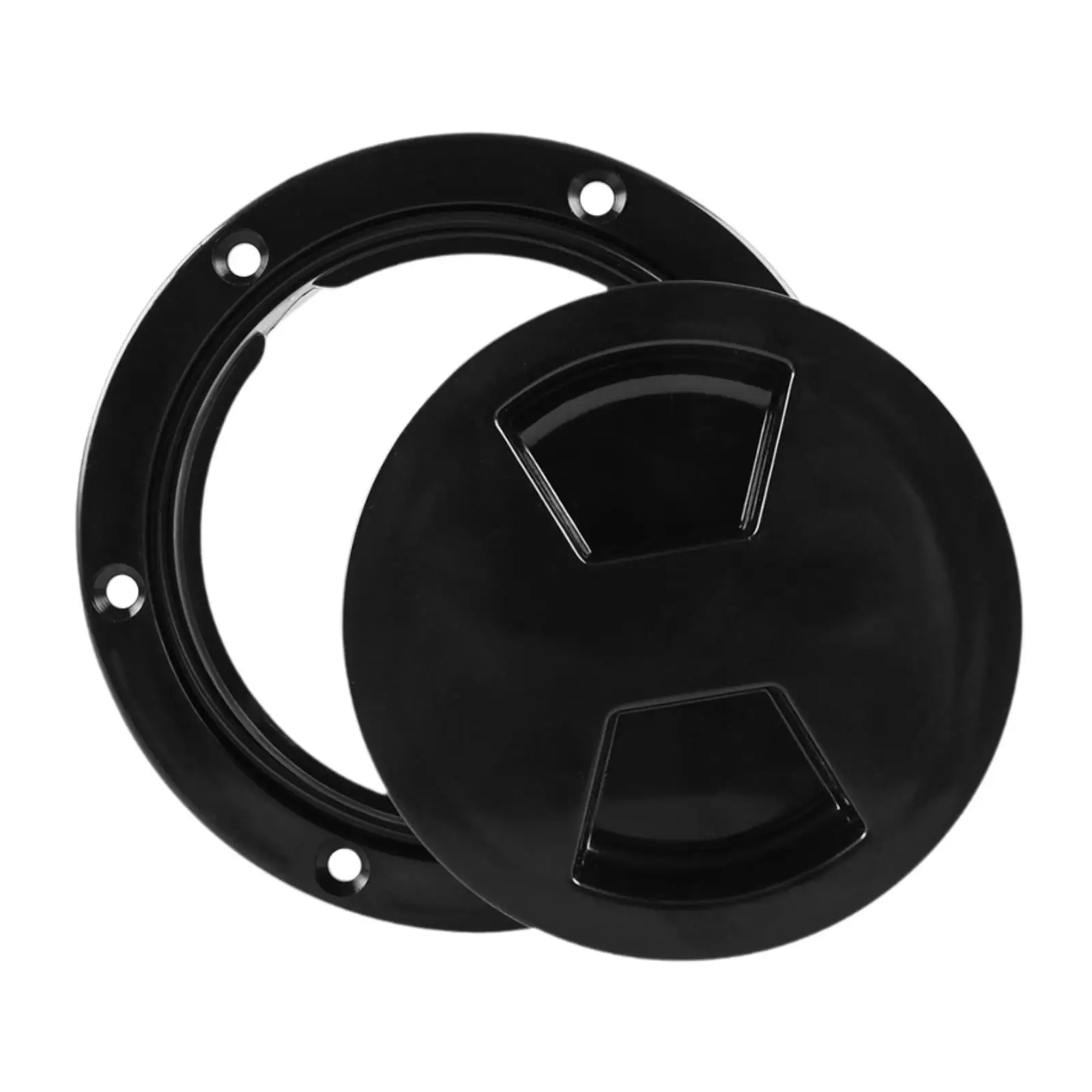 Marine Deck Hatch with Detachable ABS Cover Leakproof Rubber O Rings Ergonomic Knob for Boat Window Platform Upgrade