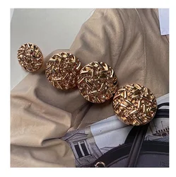 10pcs/Lot Luxury Gold Metal Sewing Buttons Creative Sweater Coat Clothing Accessories Decorative Buttons