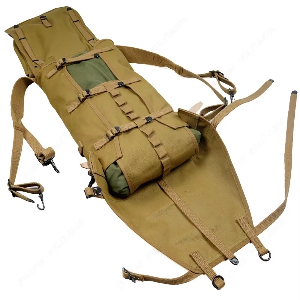 الحرب العالمية الثانية WW2 الجيش الأمريكي 1942 M1928 حقيبة ظهر ميدانية وحزام مجموعة البدلة