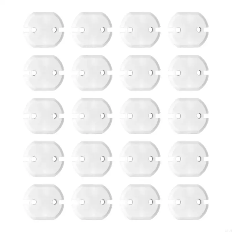 

20Pcs Set European 2 Hole Outlet Protectors Child Proof Socket Cover Cartoon Design Plug Cover for Home Kitchens A2UB