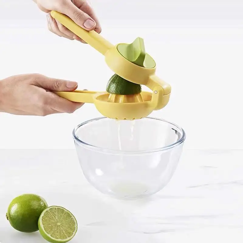 MINI 2 in 1 Lemon Squeezer Home Manual Lemon Squeezer มือกด Citrus ส้มผลไม้คั้นน้ําผลไม้แบบพกพาเครื่องมือห้องครัว