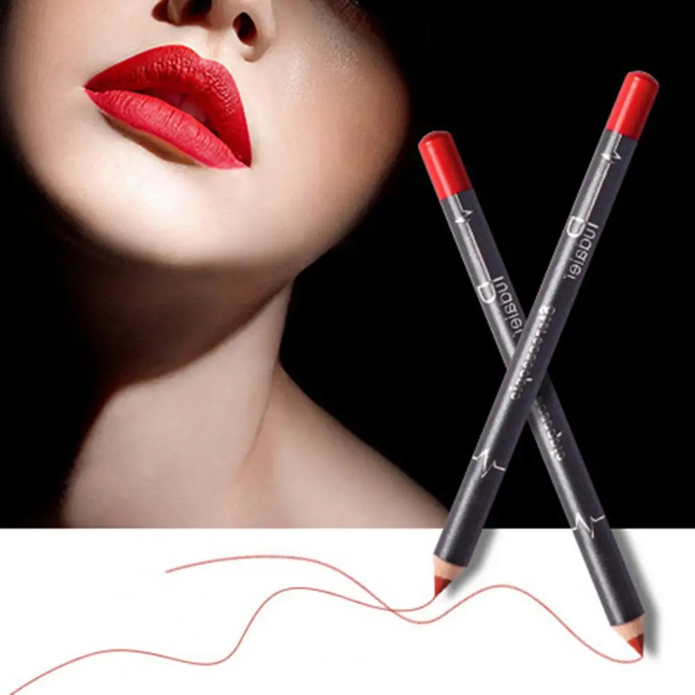 12Pcs Lip Liner Lipstick Pen Long Lasting Charming Light Weight Waterproof Lip Liner Eyeliner