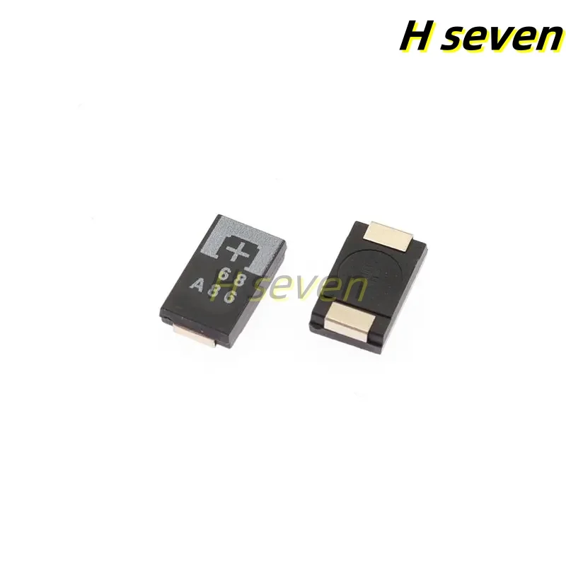10pcs 7343 D Type Low ESR 10TPE68M 10V 68uF SMD Polymer Tantalum Capacitor