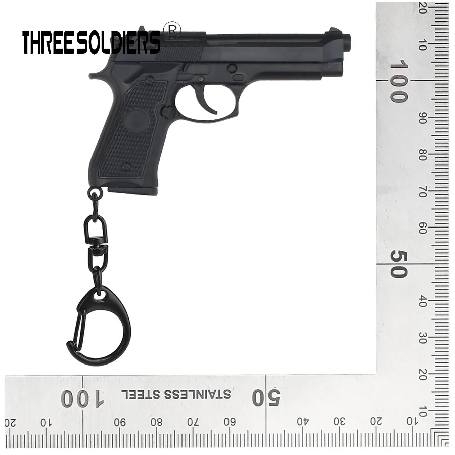 1:4 Mini M92 Metal Toy Gun Model Alloy Keychain Detachable Look Real Collection Color Impressive Birthday Gifts For Boys Adult