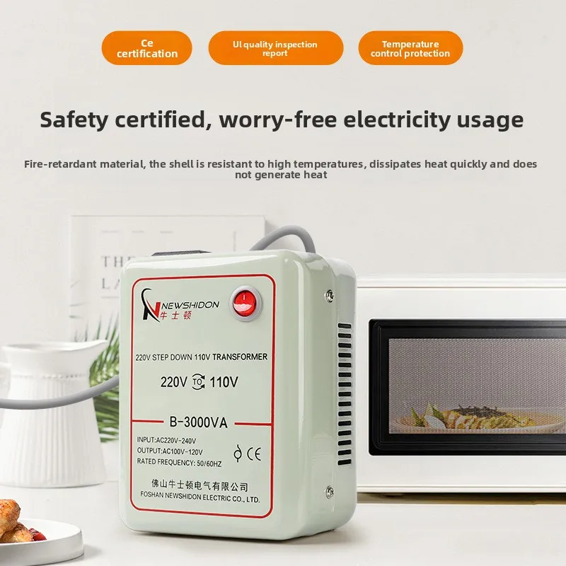 Power Transformer 220V To 110V B-3000VA 1500W Voltage Converter 110 Volts To 220 Volts