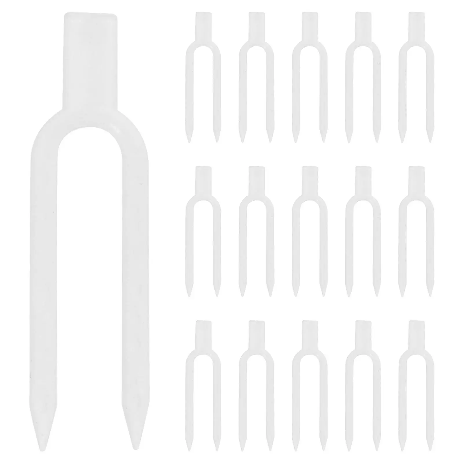 Transparent Plant Support Clips for Strawberries & Stems – 1 Set Garden Fixing Pins for Outdoor Greenhouse Use