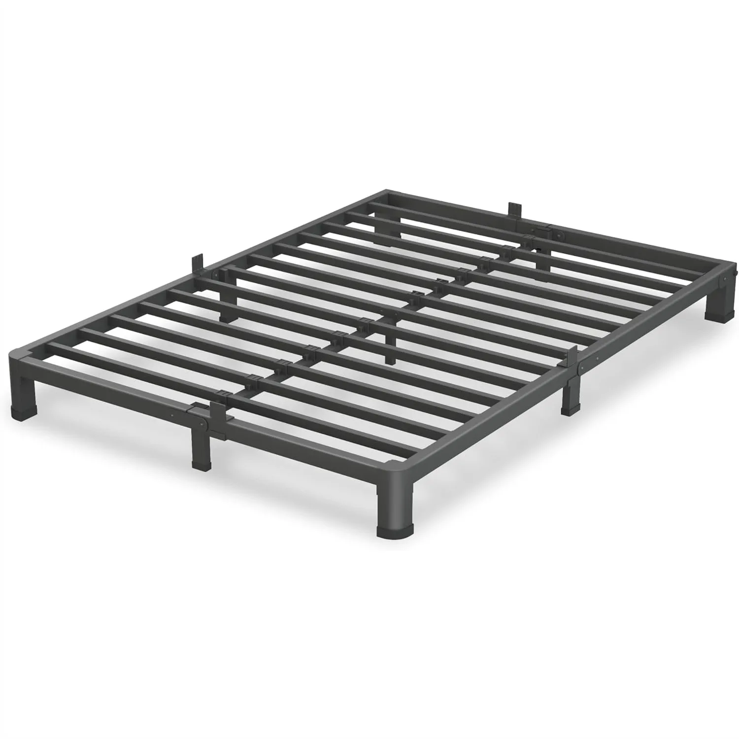 

Full Size Bed Frame, 3500Lbs Heavy Duty Metal Platform with Mattress Stoppers, No Box Spring Needed, Noise Free, Easy Assembly
