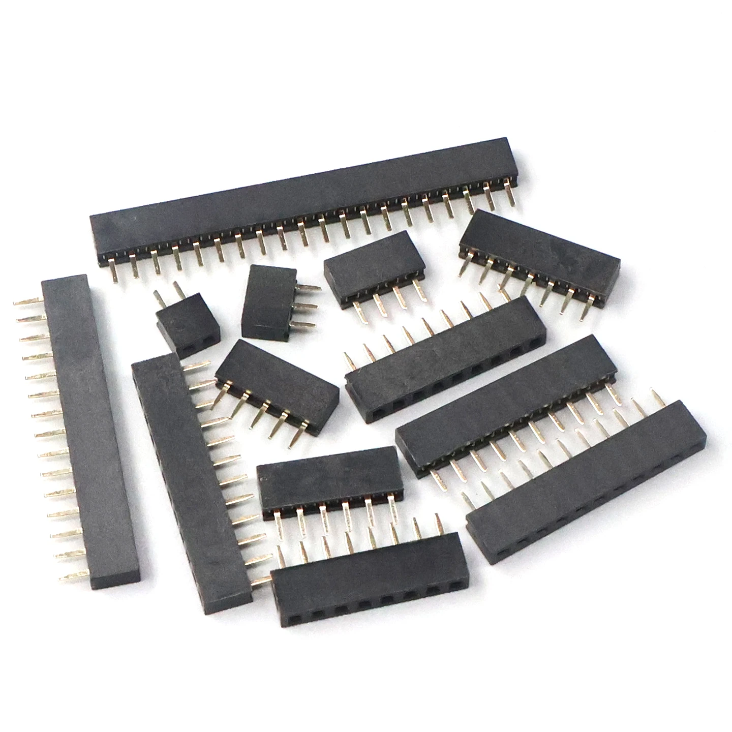 2.0mm Single Row Female 1x2/3/4/5/6/7/8/10/20/40 Pin Pin Header Connector 2mm Pitch Strip For Arduino PCB