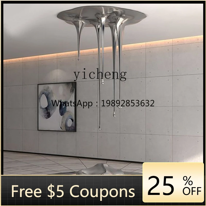EE  Water Drop Charm Large Sculpture Ornament Light Luxury Soft Decoration Art Installation