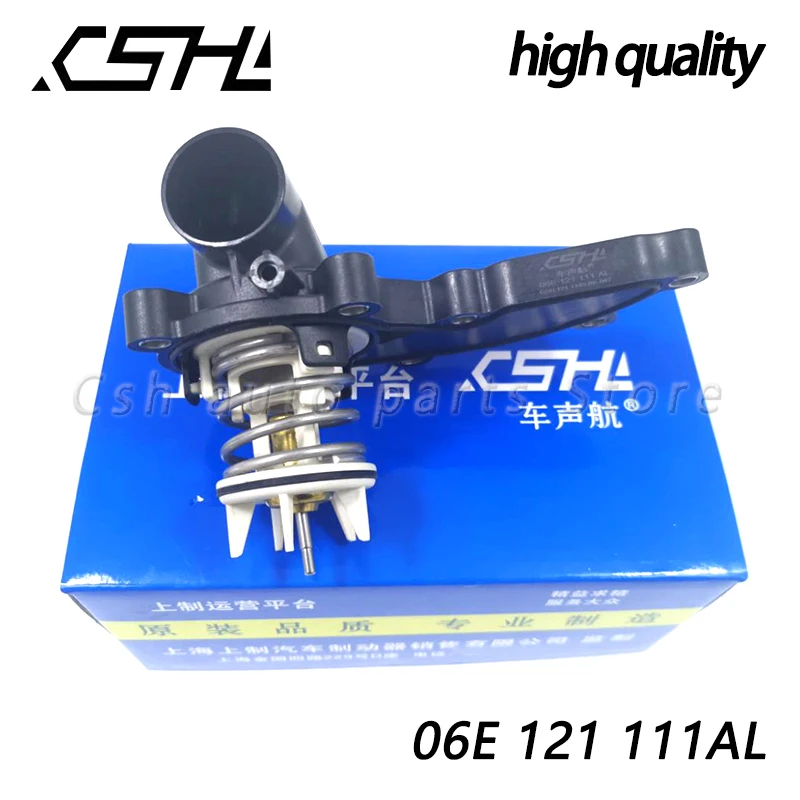 

06E121111AL Engine Coolant Thermostat Water Outlet Assembly for AUDI 3.0T A4 B8 A5 A6 C7 Q5 Q7 A8 D4 06E121111AD