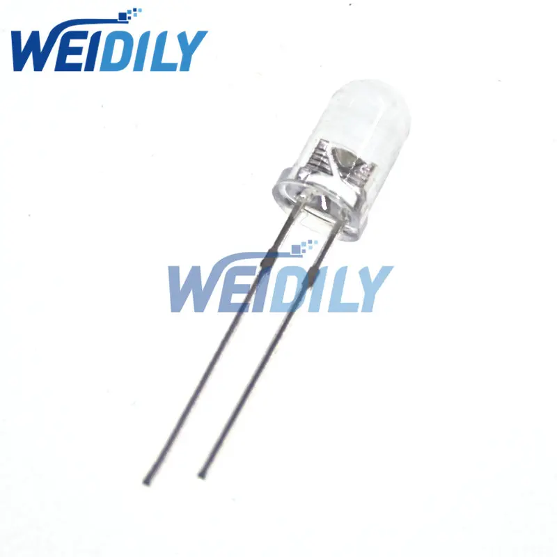 100 TEILE/LOS 5mm LED Diode Licht Assorted Kit DIY LED Set Weiß Gelb Rot Grün Blau elektronische diy kit